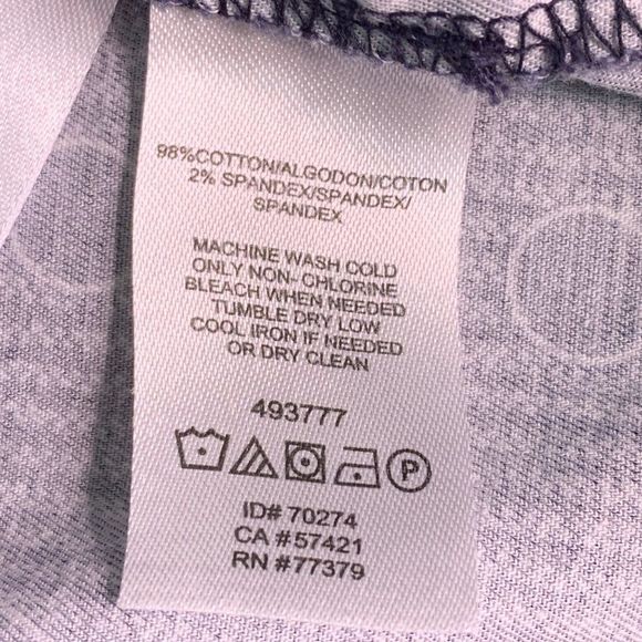 Ann Taylor Capri Pants Dot Navy Size 10P 10 Petite Stretch 0317 wide belt Crop - Picture 7 of 8